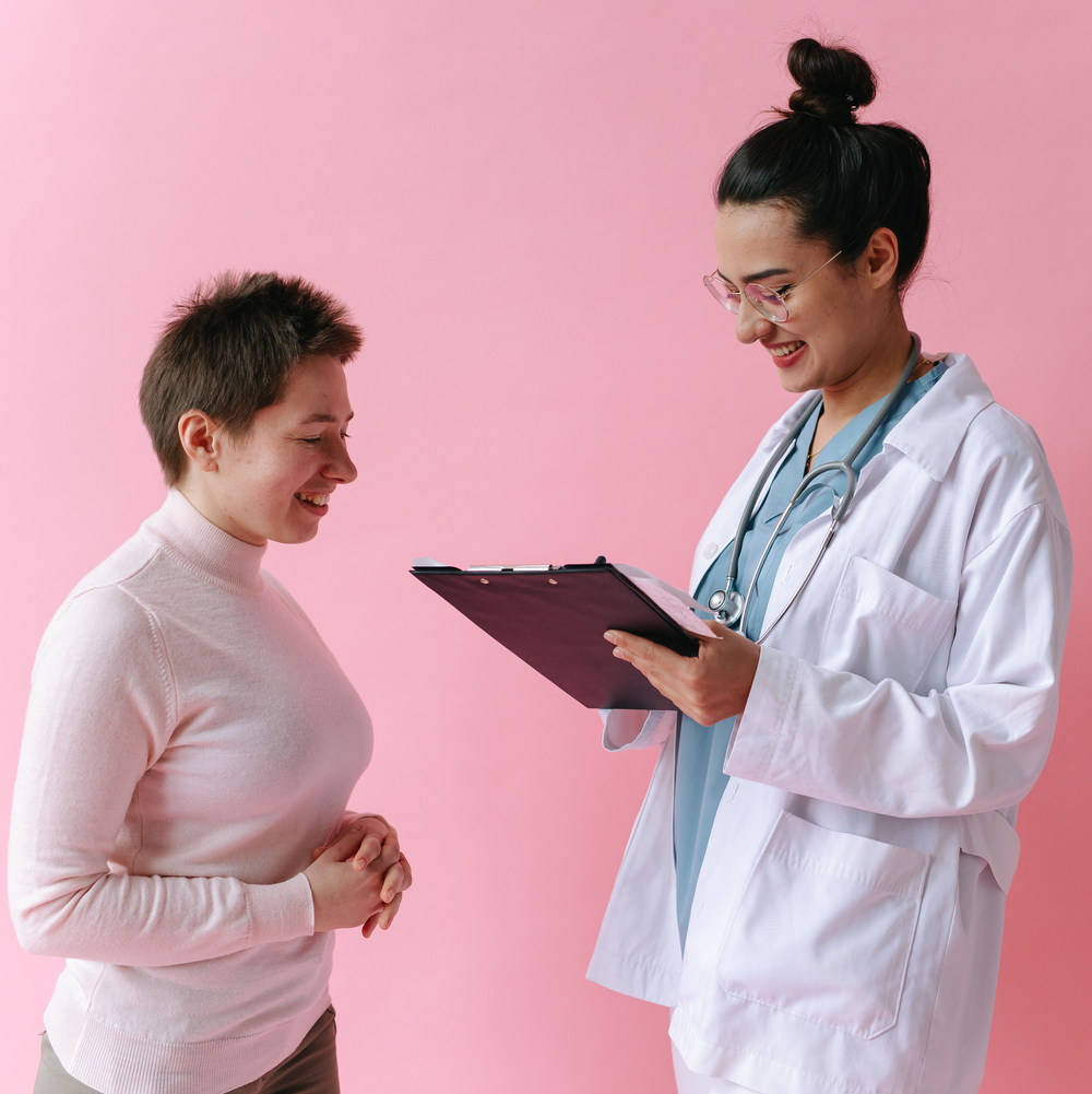Woman experiencing premenstrual symptoms
